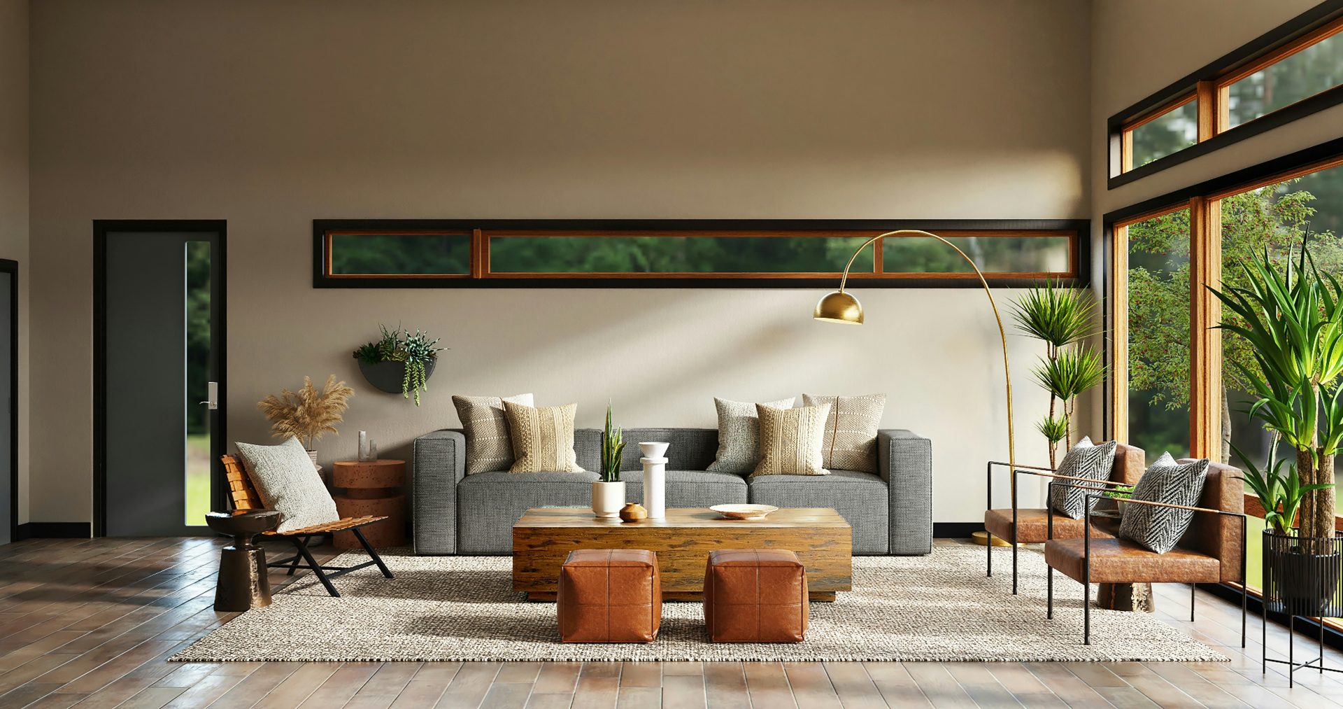 Salon moderne et confortable