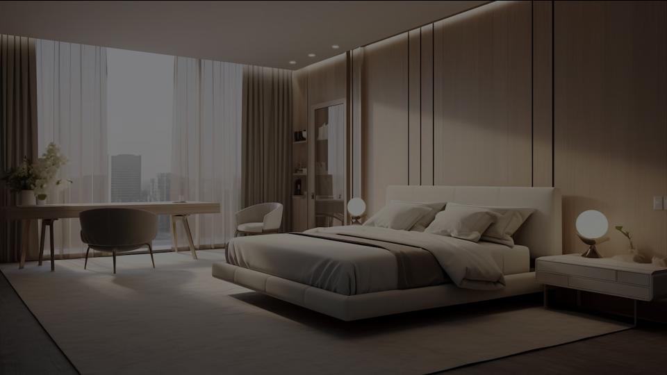 Salon moderne et lumineux